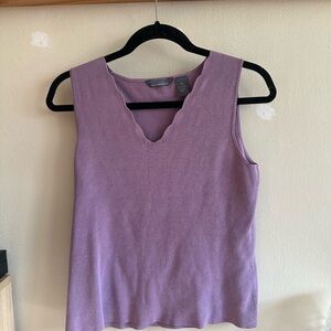 Purple Sleeveless Top